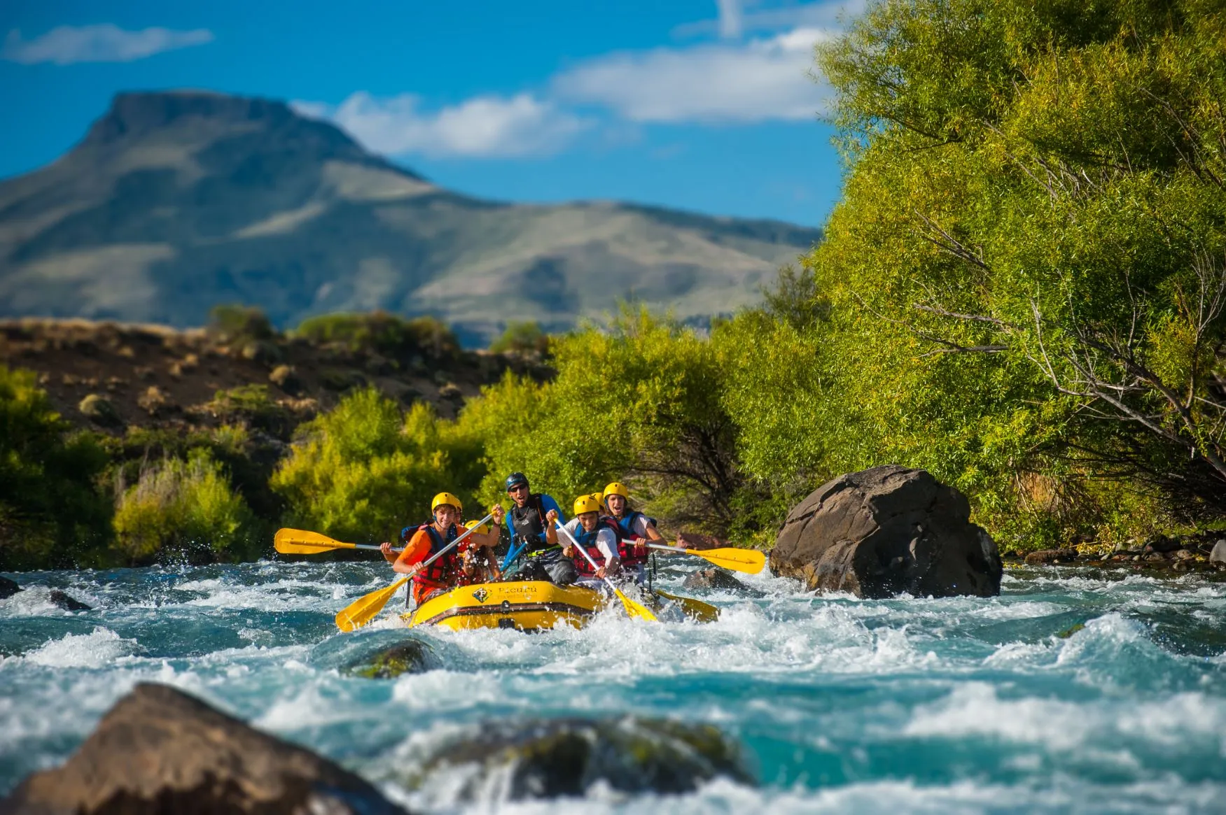 Rafting en el río Chimehuin
